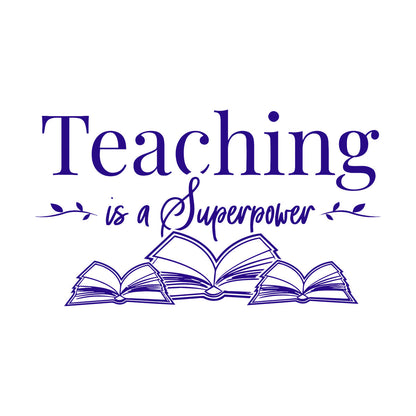 Lettering Decals Teaching Superpower School Phrase Open Books Art Mural Painting