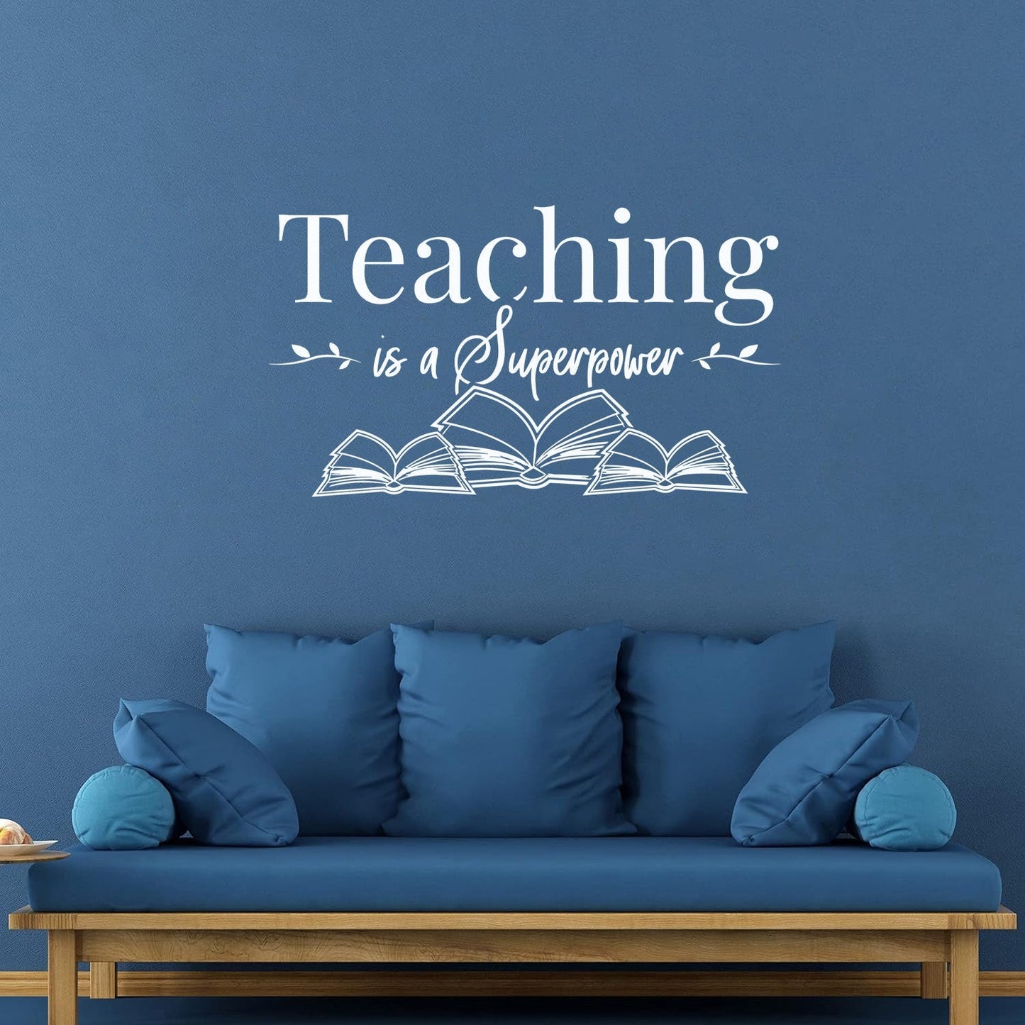 Lettering Decals Teaching Superpower School Phrase Open Books Art Mural Painting