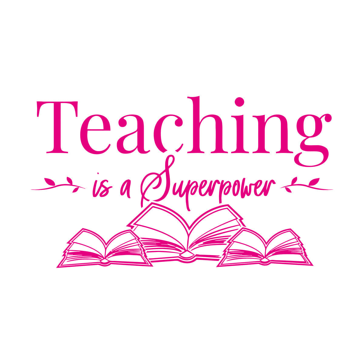 Lettering Decals Teaching Superpower School Phrase Open Books Art Mural Painting