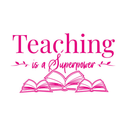 Lettering Decals Teaching Superpower School Phrase Open Books Art Mural Painting