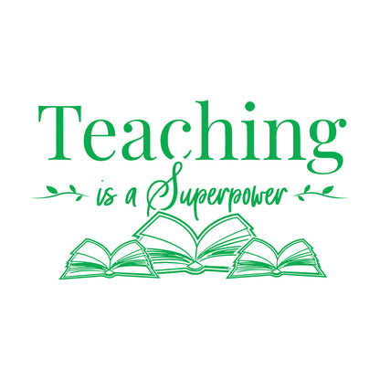 Lettering Decals Teaching Superpower School Phrase Open Books Art Mural Painting