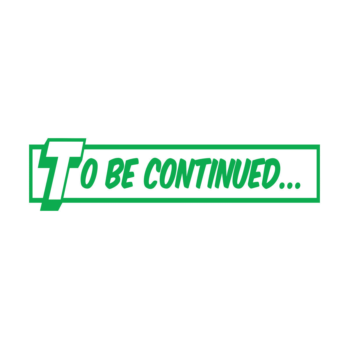 To Be Continued Comics Library Book Kids Teen Wall Decals Pvc Multiple Size Options