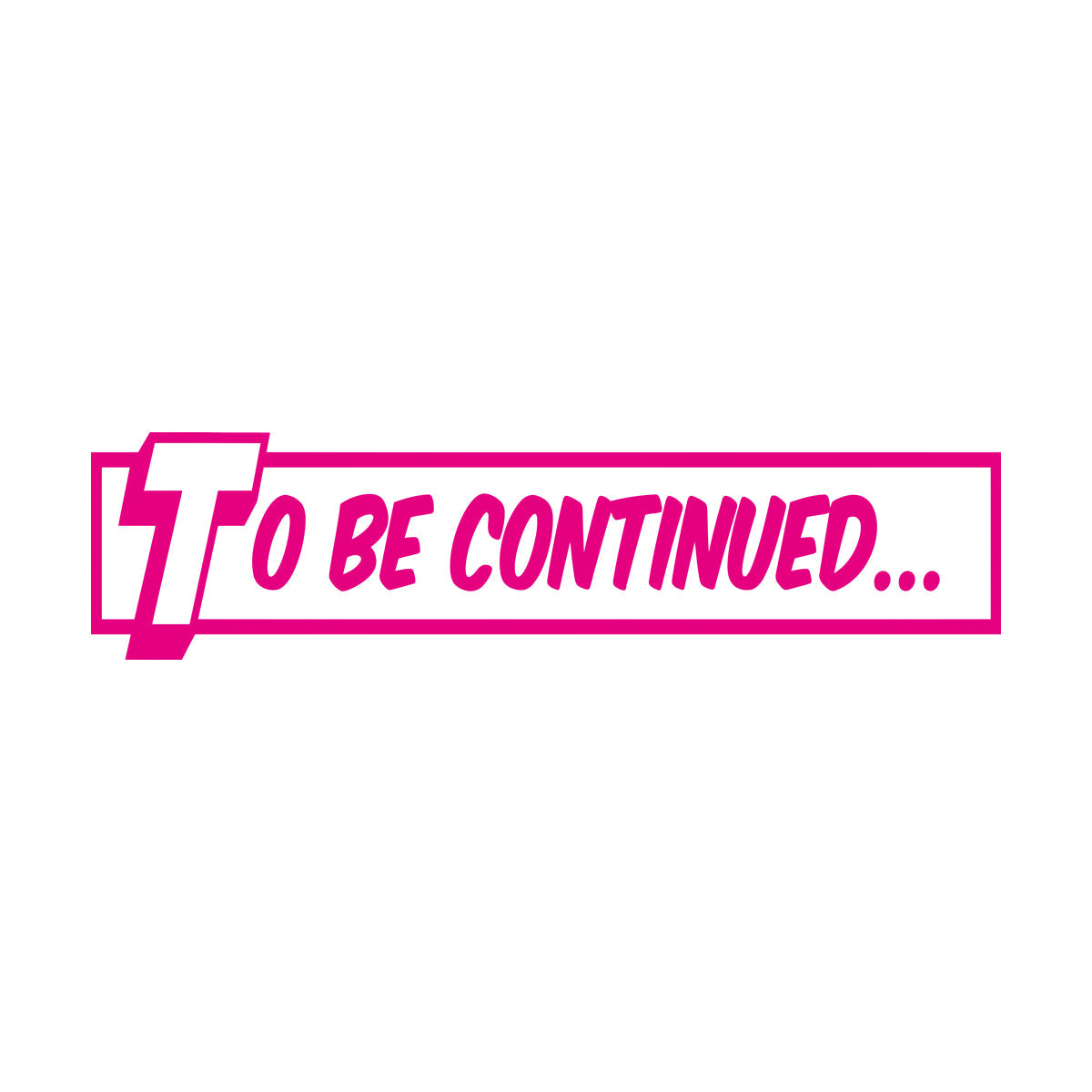 To Be Continued Comics Library Book Kids Teen Wall Decals Pvc Multiple Size Options