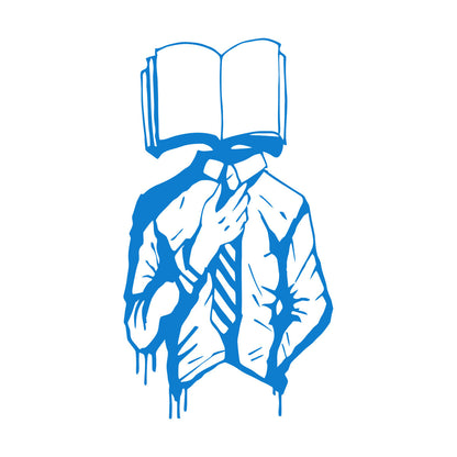 Vinyl Wall Stickers Walking Dictionary Library Book Lover Store Student Personalized Customization