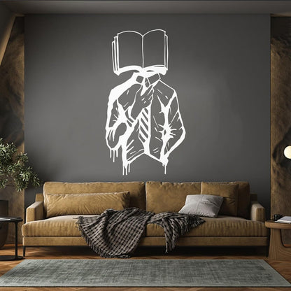 Vinyl Wall Stickers Walking Dictionary Library Book Lover Store Student Personalized Customization