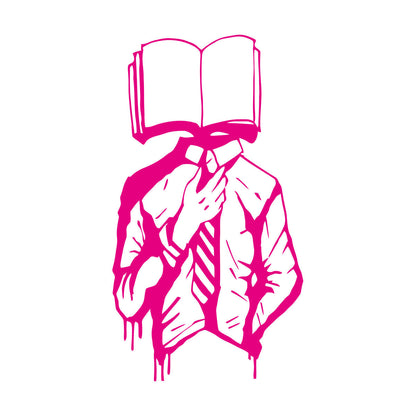 Vinyl Wall Stickers Walking Dictionary Library Book Lover Store Student Personalized Customization