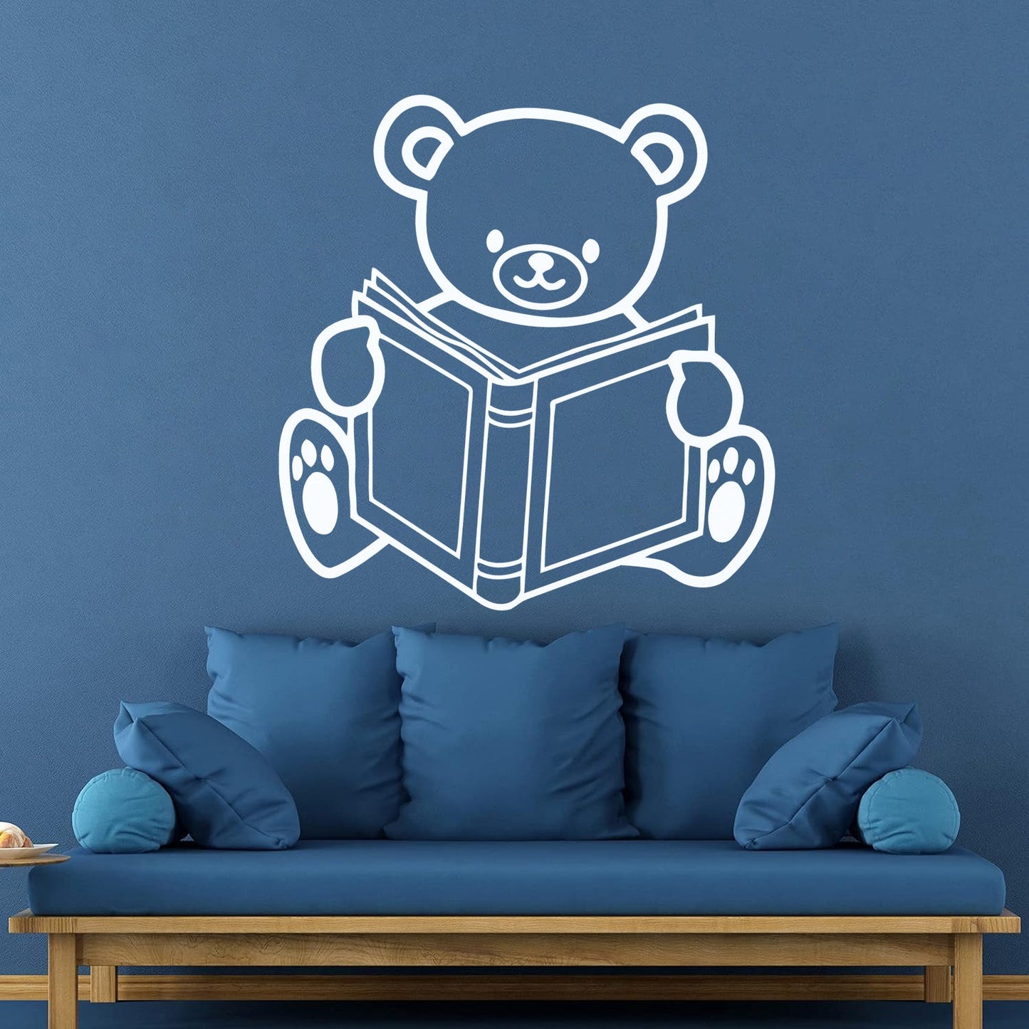 Wall Stickers Teddy Bear Book Abc Study Kids Nursery Tattoo Culture