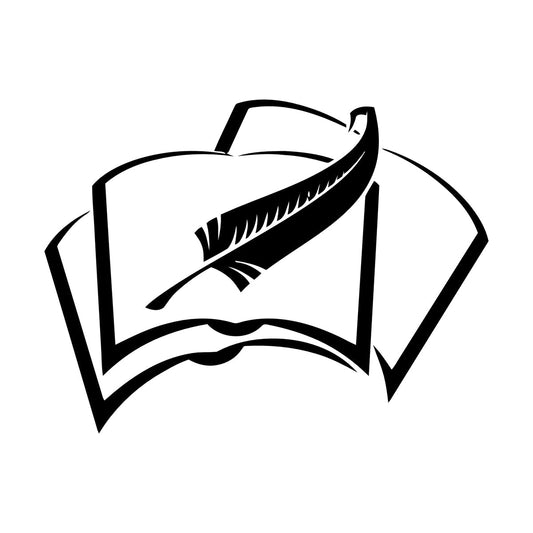 Book Pen Write A Manuscript Books Home Lettering Stickers Easy Installation