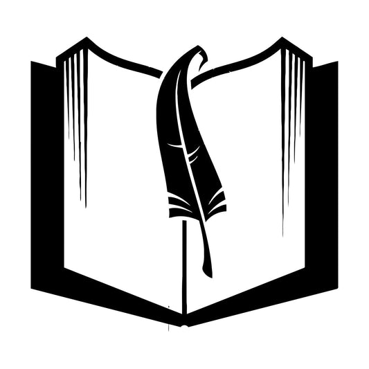 Fine Carving Stickers Old Book And Feather Pen Romantic Car Body Decoration