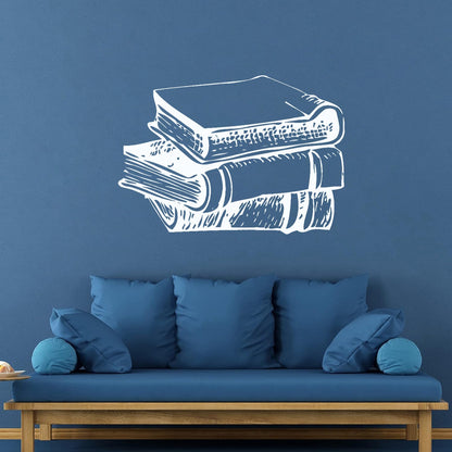 Lettering Decals Vintage Edition Book Book Shop Removable Without Leaving Glue