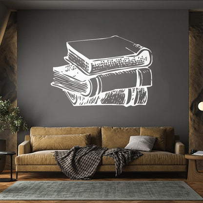 Lettering Decals Vintage Edition Book Book Shop Removable Without Leaving Glue