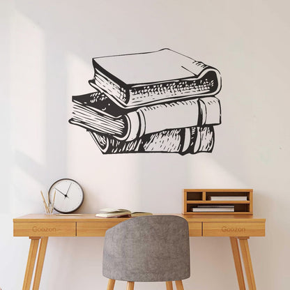 Lettering Decals Vintage Edition Book Book Shop Removable Without Leaving Glue