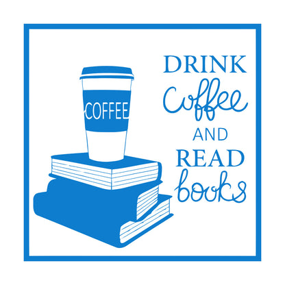 Wall Decals Pvc Words Cloud Drink Coffe And Read Books Cafe Self Adhesive