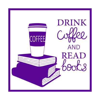 Wall Decals Pvc Words Cloud Drink Coffe And Read Books Cafe Self Adhesive