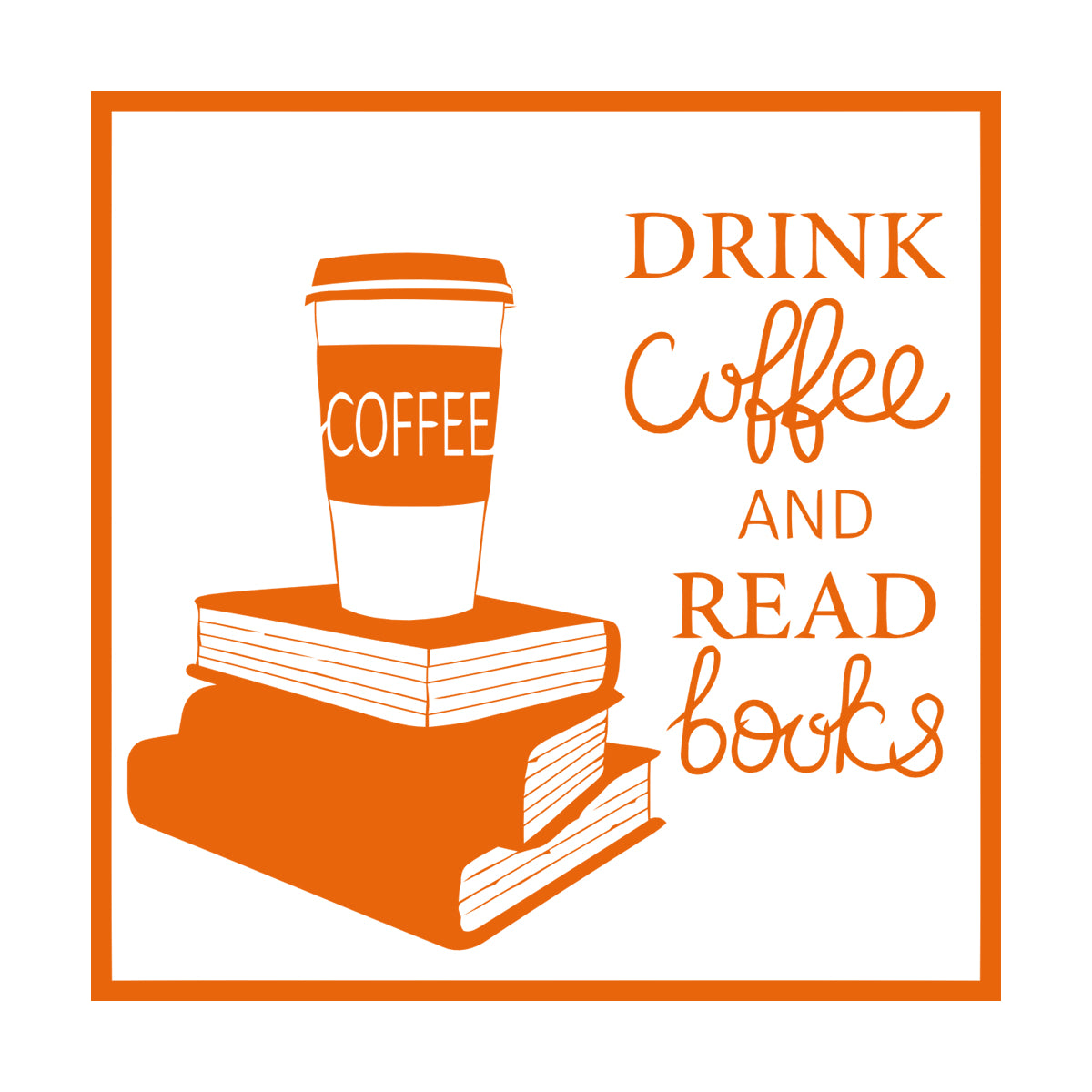 Wall Decals Pvc Words Cloud Drink Coffe And Read Books Cafe Self Adhesive