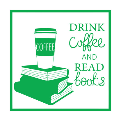 Wall Decals Pvc Words Cloud Drink Coffe And Read Books Cafe Self Adhesive
