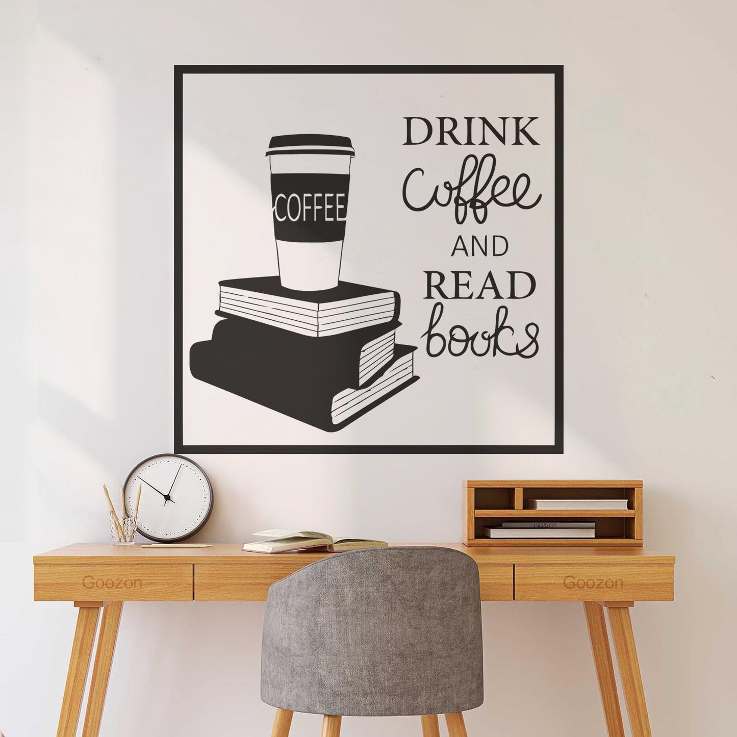 Wall Decals Pvc Words Cloud Drink Coffe And Read Books Cafe Self Adhesive