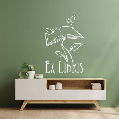 Lettering Stickers Book Library Bookworm Bookstore Study School Do Not Damage The Wall Surface