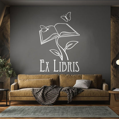 Lettering Stickers Book Library Bookworm Bookstore Study School Do Not Damage The Wall Surface