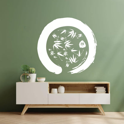 Lettering Stickers Enzo Circle Bamboo Yoga Mediation Viyl Tattoo Culture