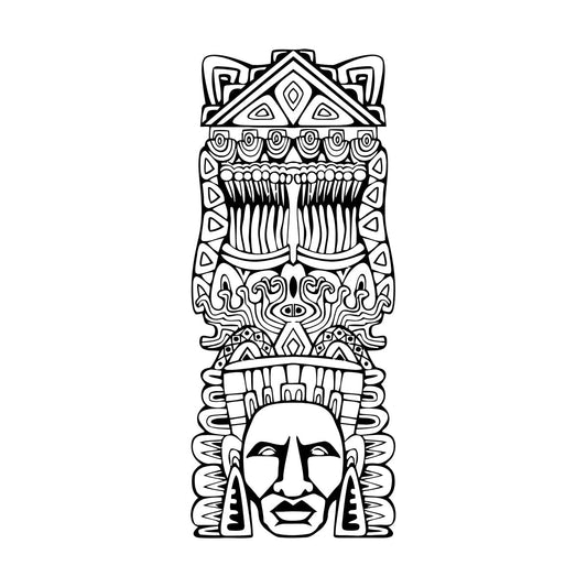 Mural And Wall Vinyl Decal Maya Warrior Combat Ammunition Easy Installation