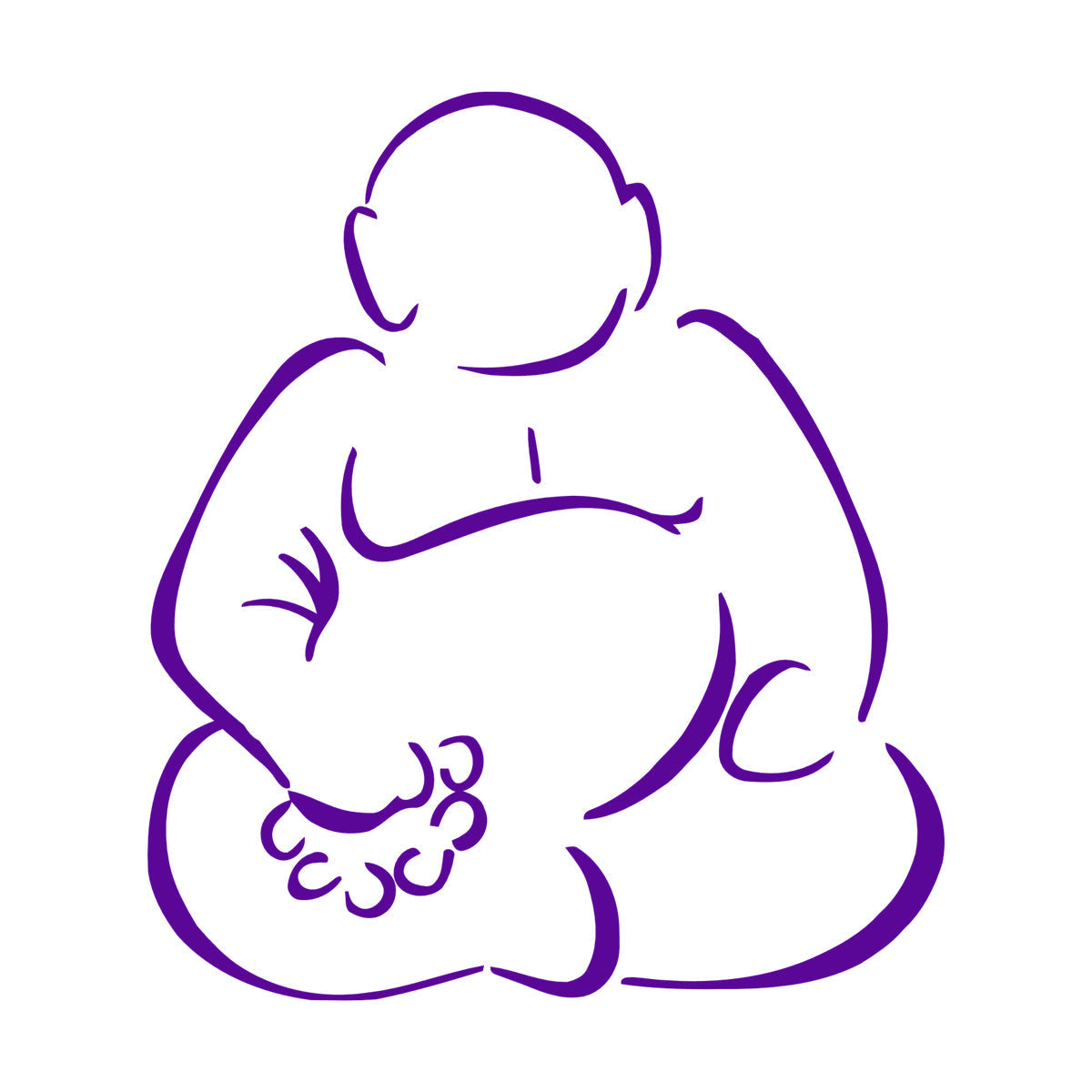 Hotei Figure Talisman Luck Feng Shui Wall Decals Pvc Car Body Decoration