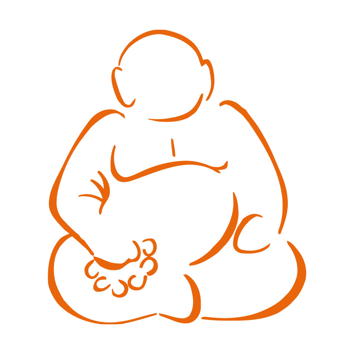 Hotei Figure Talisman Luck Feng Shui Wall Decals Pvc Car Body Decoration