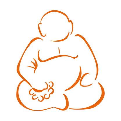 Hotei Figure Talisman Luck Feng Shui Wall Decals Pvc Car Body Decoration