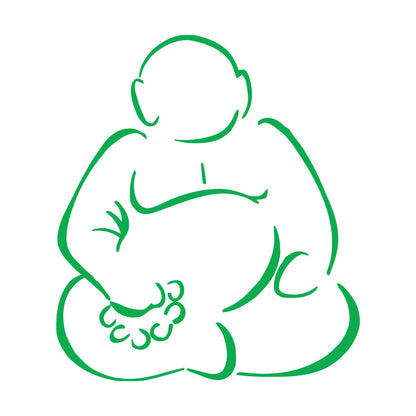 Hotei Figure Talisman Luck Feng Shui Wall Decals Pvc Car Body Decoration