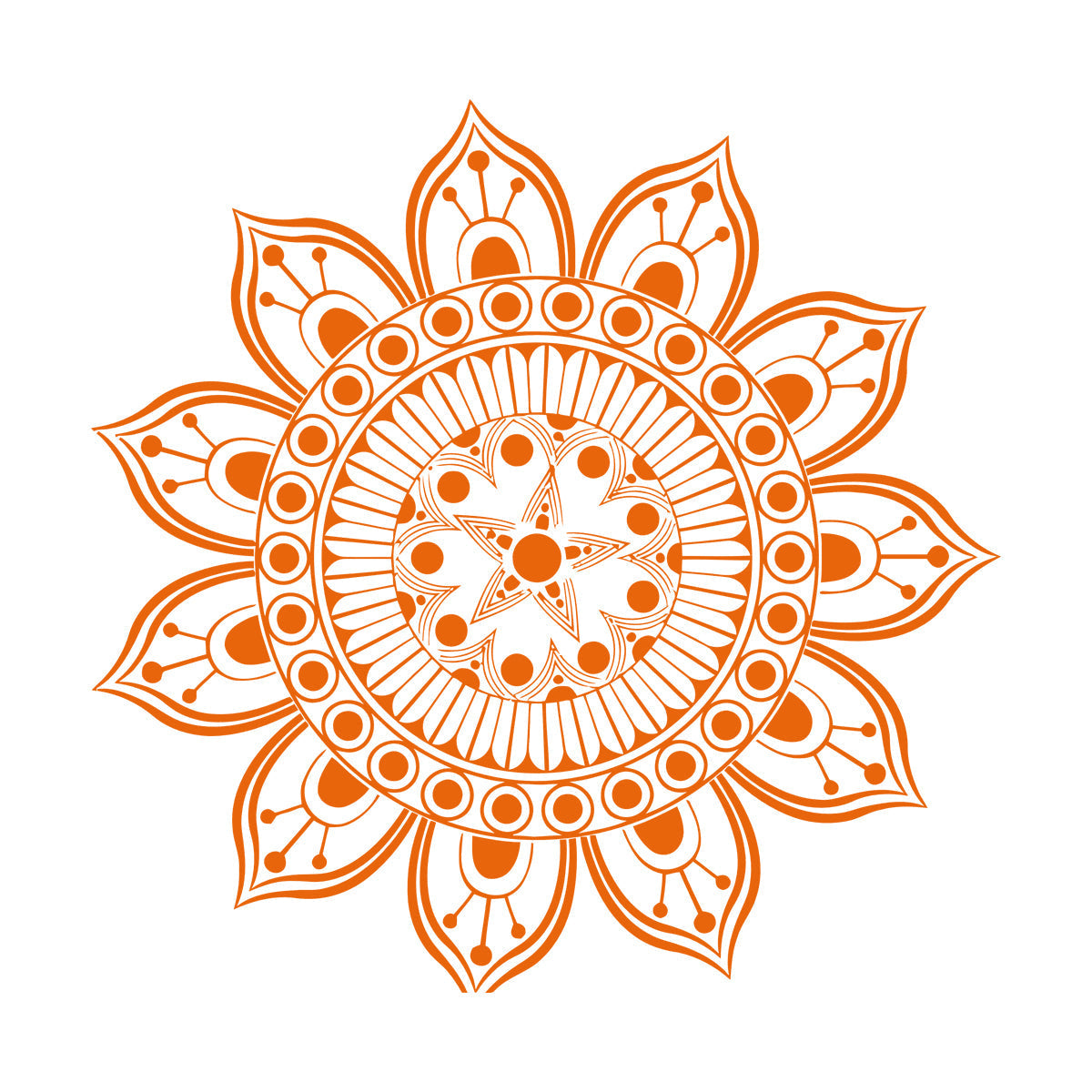 Mural And Wall Vinyl Decal Ornament Circle Mandala Meditation Relaxation Yoga Studio Do Not Damage The Wall Surface