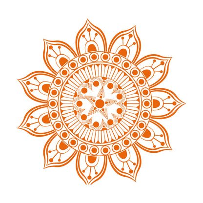 Mural And Wall Vinyl Decal Ornament Circle Mandala Meditation Relaxation Yoga Studio Do Not Damage The Wall Surface