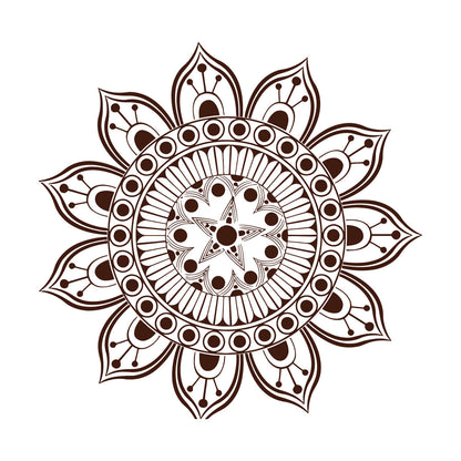 Mural And Wall Vinyl Decal Ornament Circle Mandala Meditation Relaxation Yoga Studio Do Not Damage The Wall Surface