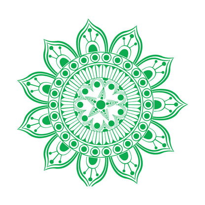 Mural And Wall Vinyl Decal Ornament Circle Mandala Meditation Relaxation Yoga Studio Do Not Damage The Wall Surface