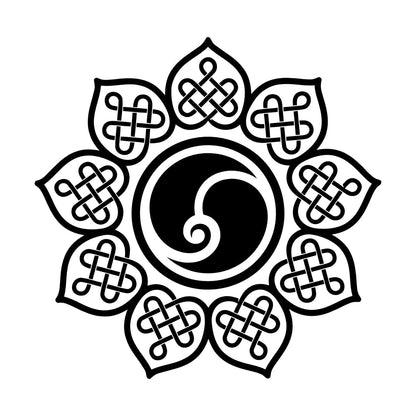 Wall Stickers Paster Paper Mandala Yoga Hinduism Zen Yin Yang Multi Color Selection