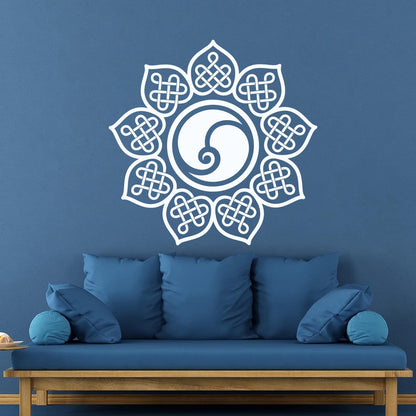 Wall Stickers Paster Paper Mandala Yoga Hinduism Zen Yin Yang Multi Color Selection