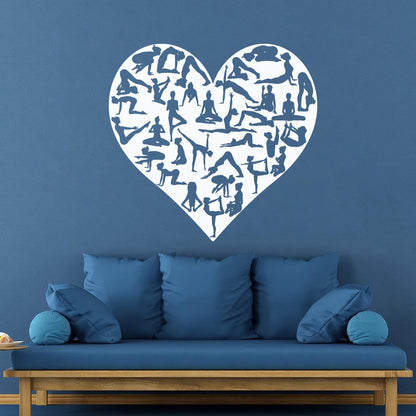 Engraving Stickers Lifestyle Yoga Center Pilates Pose Fitnesscenter Studio It Won'T Fall Off