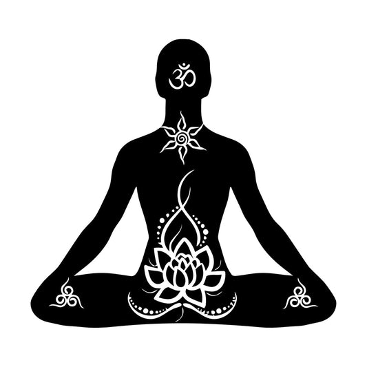 Wall Decals Paster Paper Spa Yoga Zen Meditation Asana Relax Wall Beautification