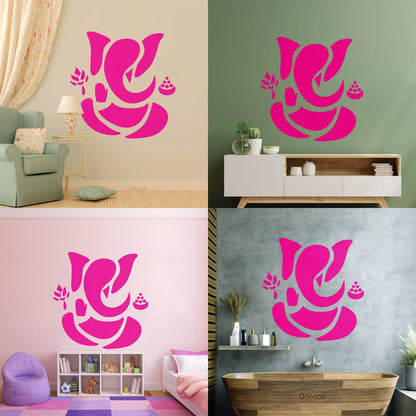 Abstract Ganesha Hindu Hinduism Vedas God Wall Decals Paster Paper Personalized Customization