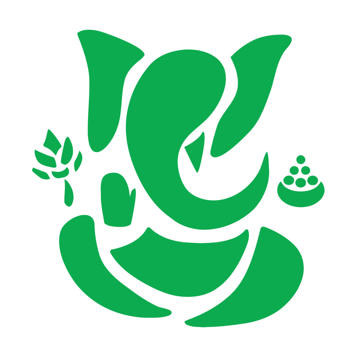 Abstract Ganesha Hindu Hinduism Vedas God Wall Decals Paster Paper Personalized Customization