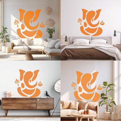 Abstract Ganesha Hindu Hinduism Vedas God Wall Decals Paster Paper Personalized Customization