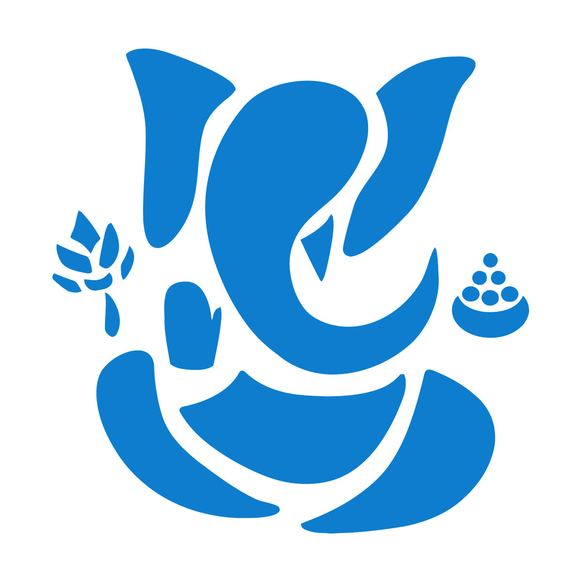 Abstract Ganesha Hindu Hinduism Vedas God Wall Decals Paster Paper Personalized Customization