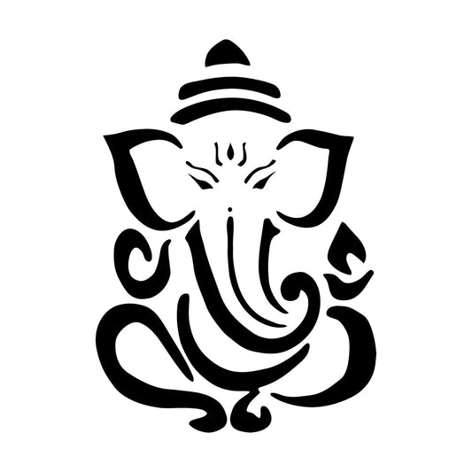 Vinyl Wall Stickers Abstract Ganesha Indian Elephant Hinduism Can Modify And Add Information