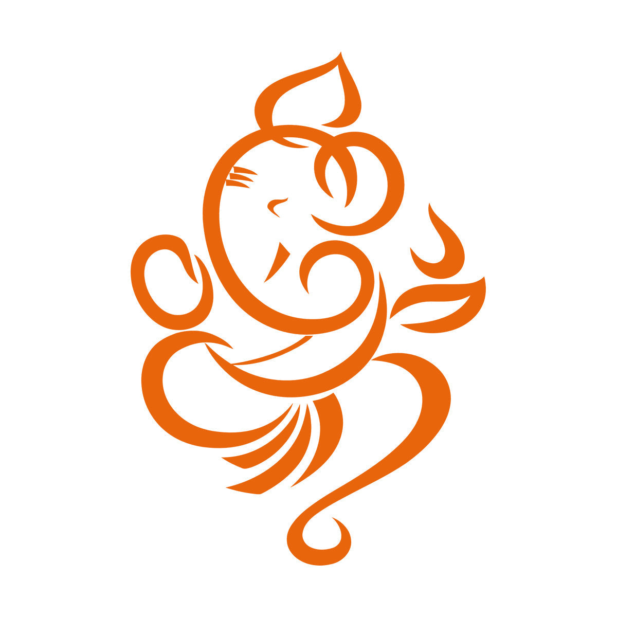 Mural And Wall Vinyl Decal Ganesha Abstract God Hindu Hinduism Religion Window Decals