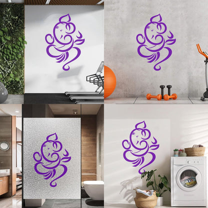 Mural And Wall Vinyl Decal Ganesha Abstract God Hindu Hinduism Religion Window Decals