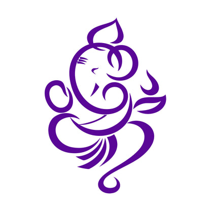 Mural And Wall Vinyl Decal Ganesha Abstract God Hindu Hinduism Religion Window Decals