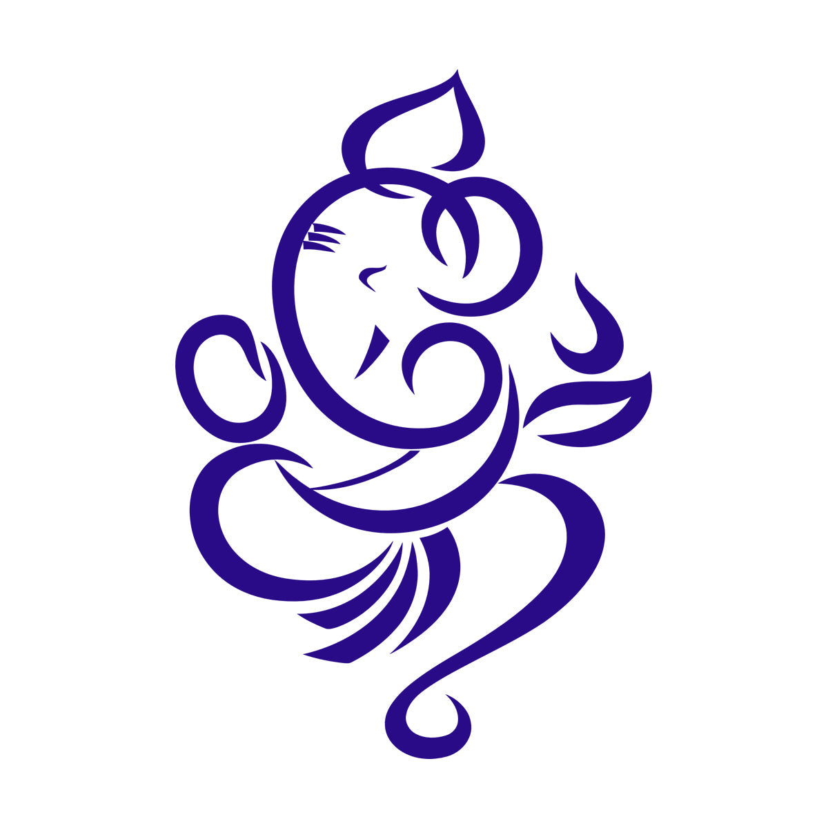 Mural And Wall Vinyl Decal Ganesha Abstract God Hindu Hinduism Religion Window Decals