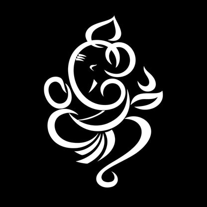 Mural And Wall Vinyl Decal Ganesha Abstract God Hindu Hinduism Religion Window Decals