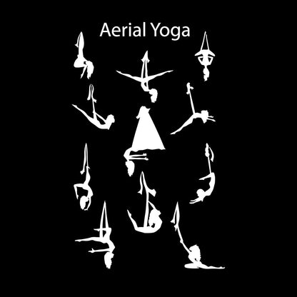 Aerial Yoga Centre Balance Pose Girls Beautiful Body Vinyl Art Sticker Do Not Damage The Wall Surface