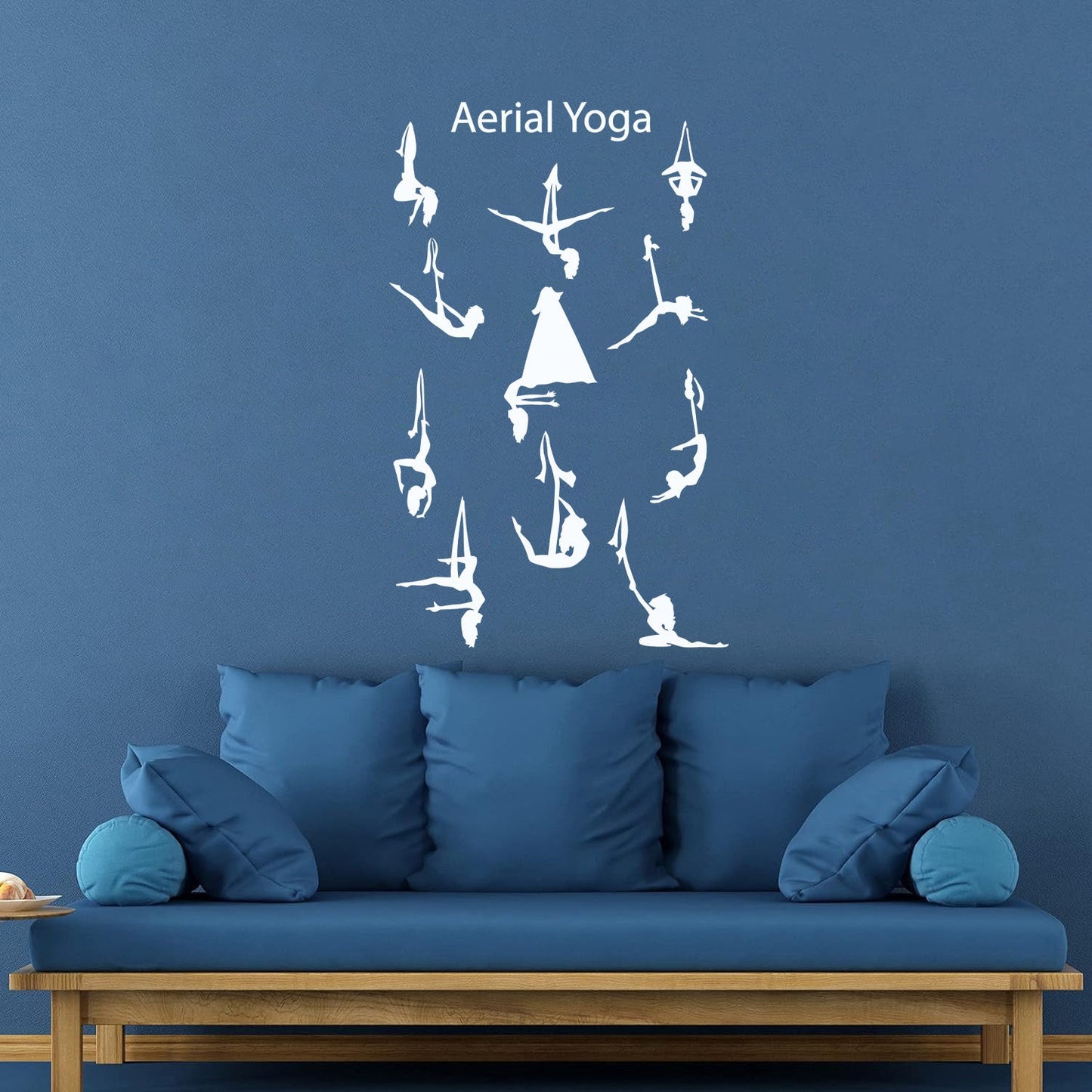 Aerial Yoga Centre Balance Pose Girls Beautiful Body Vinyl Art Sticker Do Not Damage The Wall Surface
