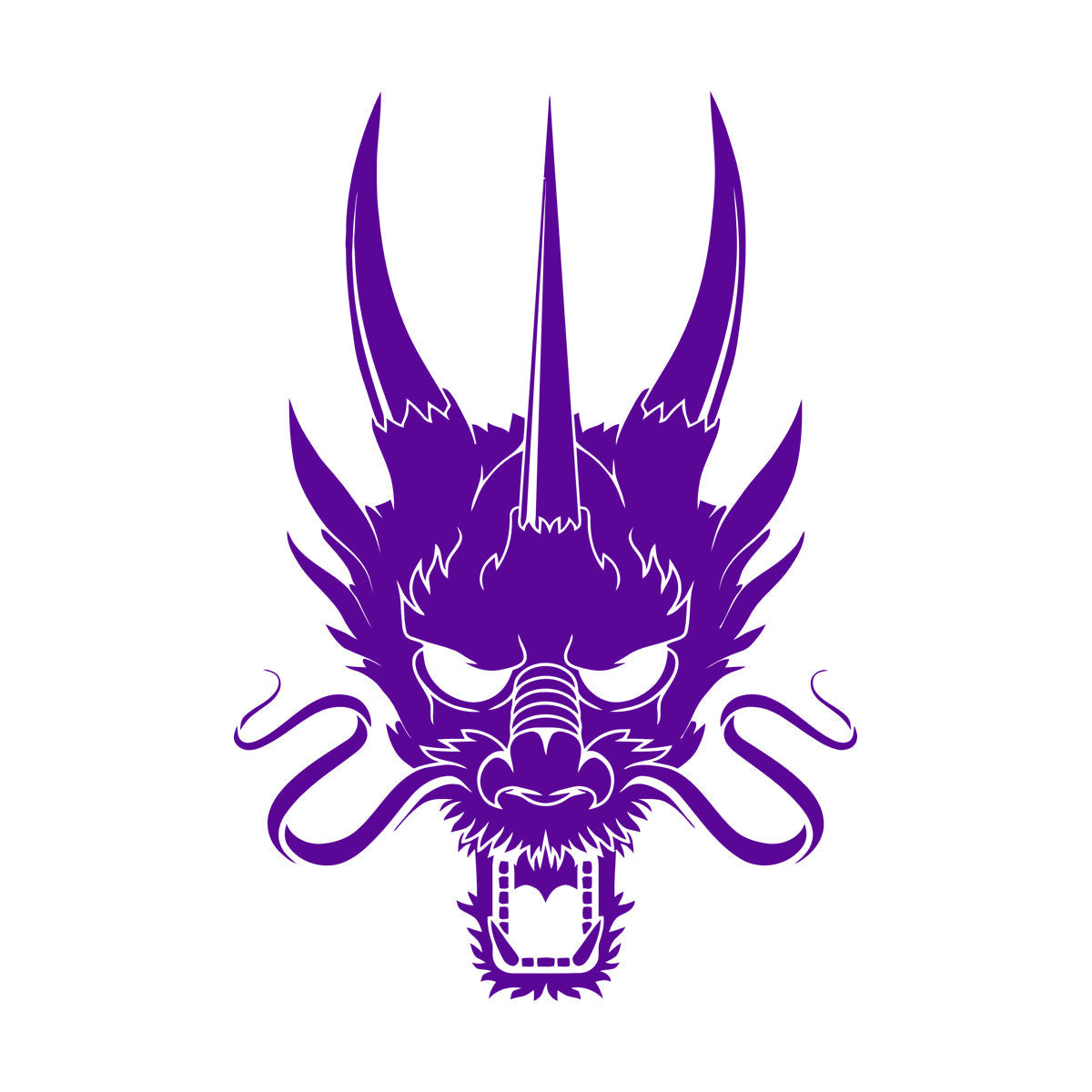 Wall Decals Paster Paper Asian Chinese Dragon Head Multiple Size Options